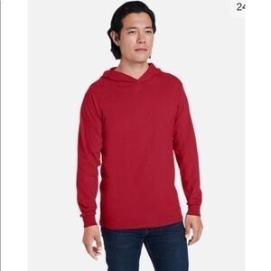 Fruit of the Loom HD Cotton Men's Light Weight Hooded T-Shirt, Sz S